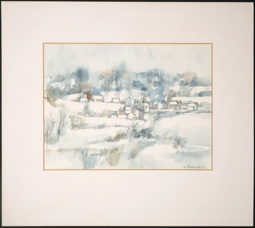 Emile Taalman - Emile Taalman: Aquarel, Klein Limburgs dorp kopen? Bied vanaf 1!