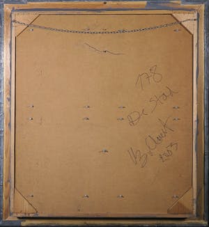 Jan Bollaert - Gemengde techniek op board, De Stad - Ingelijst (Groot) kopen? Bied vanaf 1!