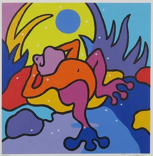 Shunyam - Zeefdruk, Kikker - Ingelijst kopen? Bied vanaf 1!