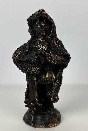 Carolein Smit - Sculptuur | 'Hercules met knots en leeuwenhuid' | 2002 kopen? Bied vanaf 350!