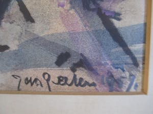 Jan Peeters - Aquarel kopen? Bied vanaf 80!