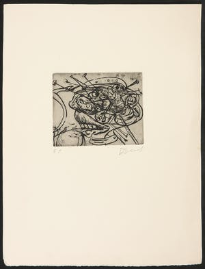 Fred Bervoets - Ets, Zonder titel kopen? Bied vanaf 100!