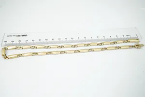 Uniek 18kt gouden BIcolor choker ketting - Infinity schakels/model - lengte 40cm kopen? Bied vanaf 970!