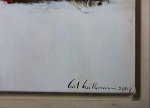 Wil Willemsen - Acryl op doek, Love is in the air - Ingelijst (Groot) kopen? Bied vanaf 500!