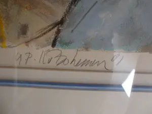 Kees van Bohemen - Ingelijste zeefdruk: zonder titel - 1981 kopen? Bied vanaf 125!