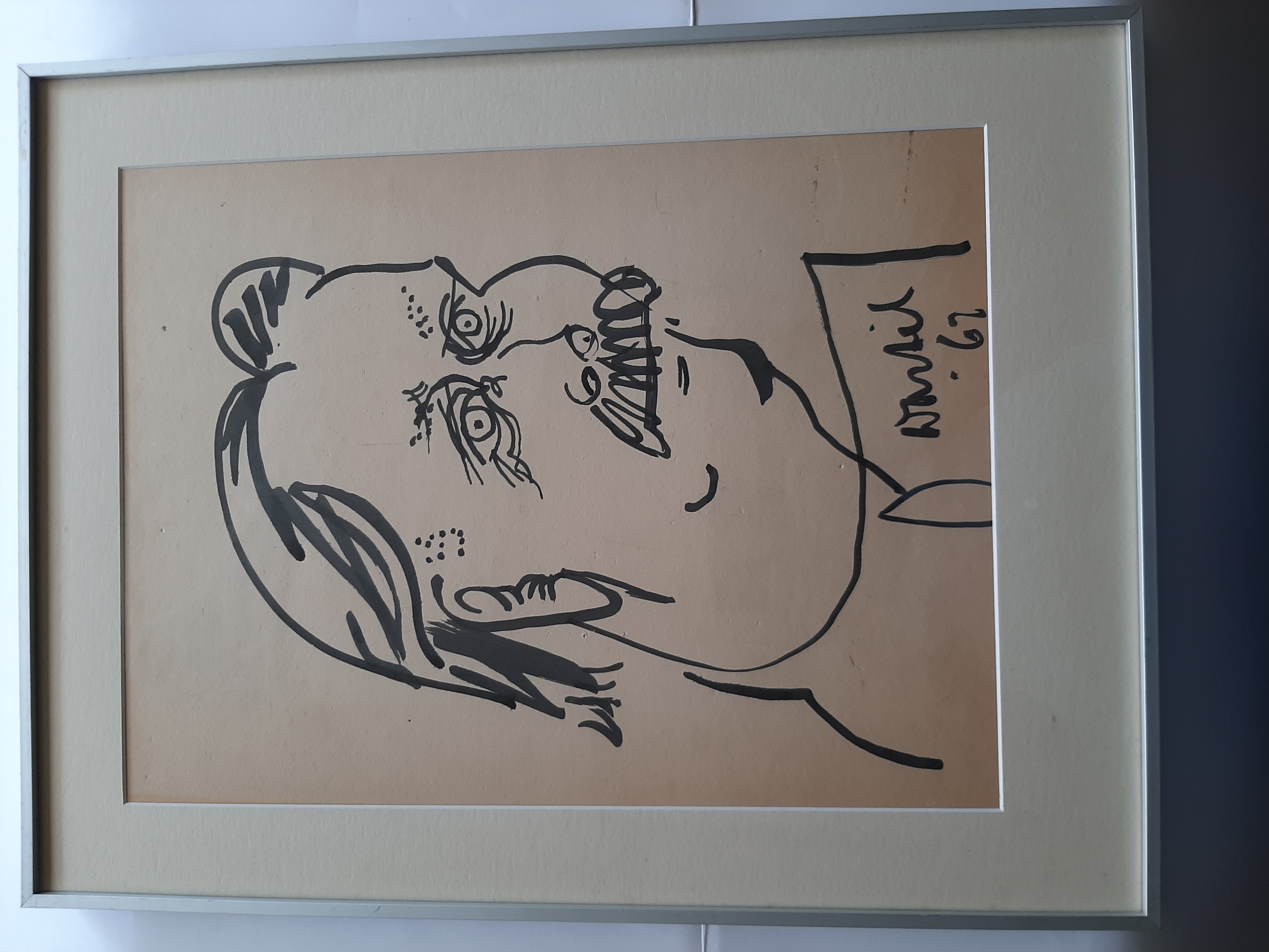 Ans Wortel - Stifttekening, portret Will Hoogstraate/Rivel kopen? Bied vanaf 120!