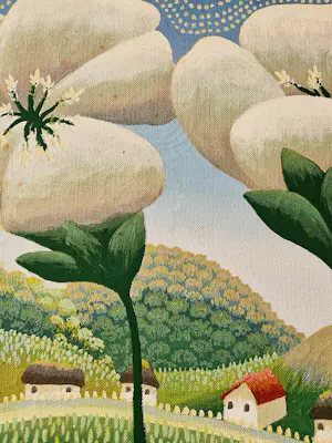 Ivan Rabuzin - Kroatië - naïeve kunst - OLIEVERF - idyllisch landschap - 1974 - TOP!! kopen? Bied vanaf 1800!