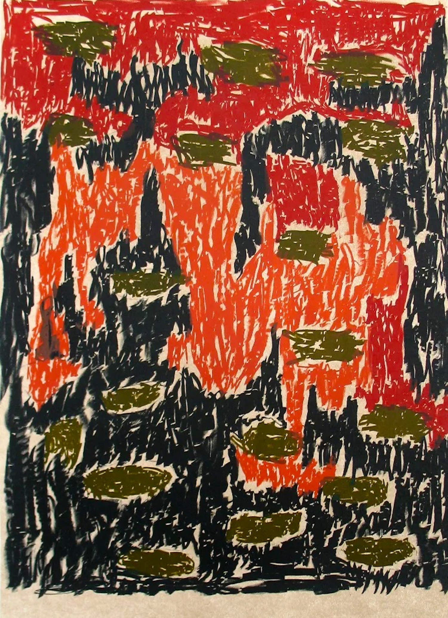 Günther Förg - Compositie - Lithografie verkocht voor € 85!