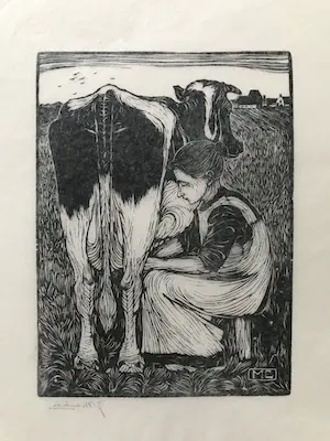 Jan Mankes - Koemelkster kopen? Bied vanaf 275!