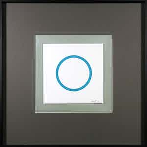 Sol LeWitt - Zeefdruk uit de serie 'Five Geometric Figures in Five Colors' - Ingelijst verkocht voor € 1!