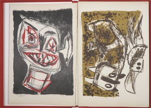 Karel Appel - Cinq lithographies en couleurs met tekst van Hugo Claus, zeer kleine oplage! kopen? Bied vanaf 7500!