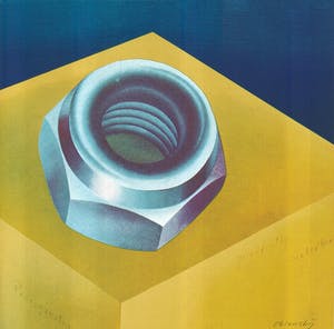 Wolf Erdmann Oblonskij - Zeskantige moer + GRATIS nieuwjaarskado: litho Picasso kopen? Bied vanaf 19!