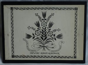 Renate Koblinger-Drobar - Achterglasschildering , De Vlieger – gesigneerd & ingelijst – ca 1980 kopen? Bied vanaf 40!