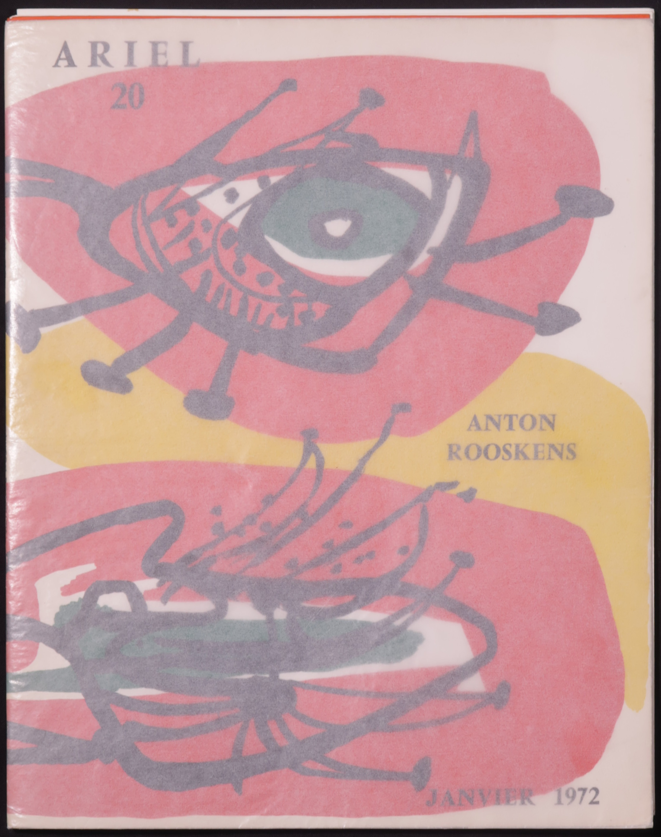 Anton Rooskens - Boek met originele grafiek + gesigneerd in stift met annotatie verkocht voor € 180!