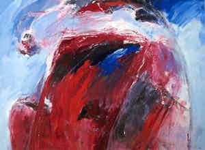 Franscz Witte - Acryl op papier, Zonder titel verkocht voor € 1!