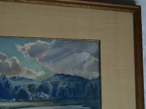 Frederik Teding van Berkhout - Ingelijste aquarel , Duinlandschap kopen? Bied vanaf 60!