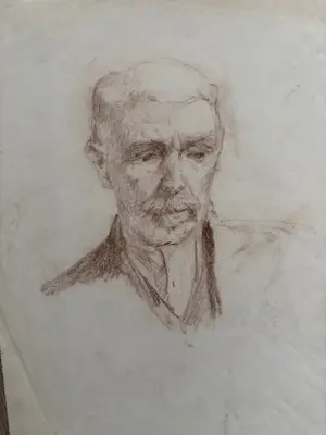 Albert Mulder - Albert BJ Mulder (1889-1987) - portret van een oudere man kopen? Bied vanaf 25!
