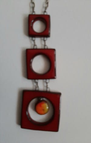 Curiosa - Vintage sieraden - 3 stuk -glas,keramiek kopen? Bied vanaf 1!