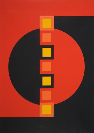 Cyril Lixenberg - Zeefdruk, Zonder titel (Groot) kopen? Bied vanaf 35!