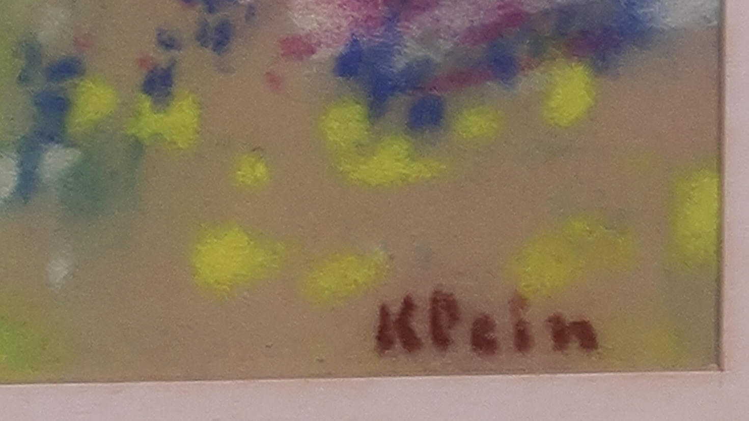 Frits Klein - Pastelkrijt op papier, Zonder titel - Ingelijst kopen? Bied vanaf 150!