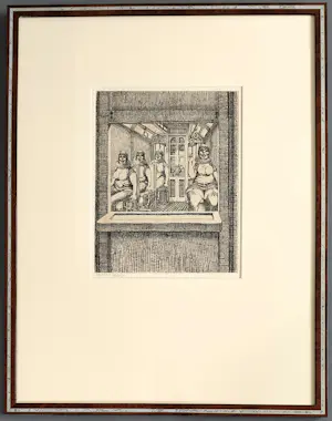 AcheterHerman Gordijn - Tram - gesigneerde ets? Enchérissez de 249!