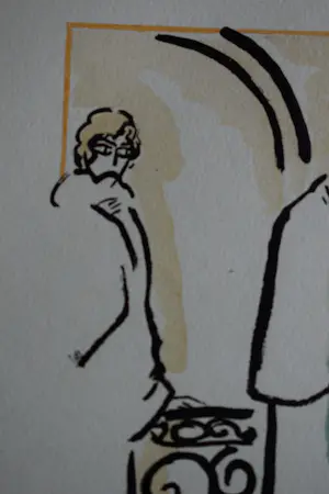 Kees van Dongen - Pochoir - Haar mantal aanpakken - 1925 kopen? Bied vanaf 300!