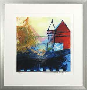 Theo Koster - Zeefdruk, Zonder titel - Ingelijst verkocht voor € 1!