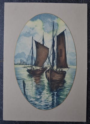 Niet of onleesbaar gesigneerd - Zeilbootjes in de haven kopen? Bied vanaf 1!