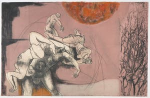 Ru van Rossem - Ets en aquatint, Ysdansers kopen? Bied vanaf 80!