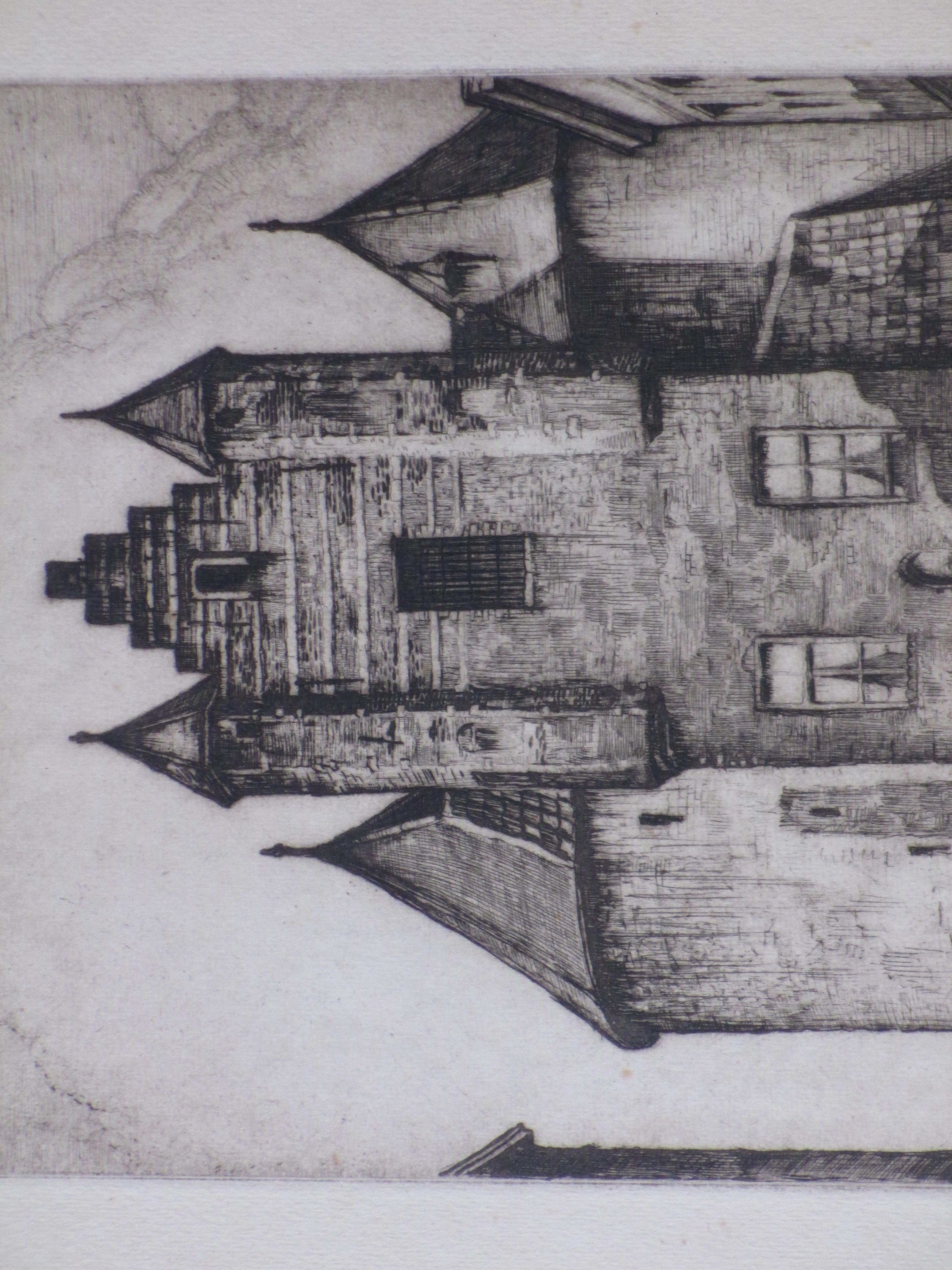 Louis Heijmans - Lieve Vrouwepoort Bergen op Zoom - Ets kopen? Bied vanaf 1!