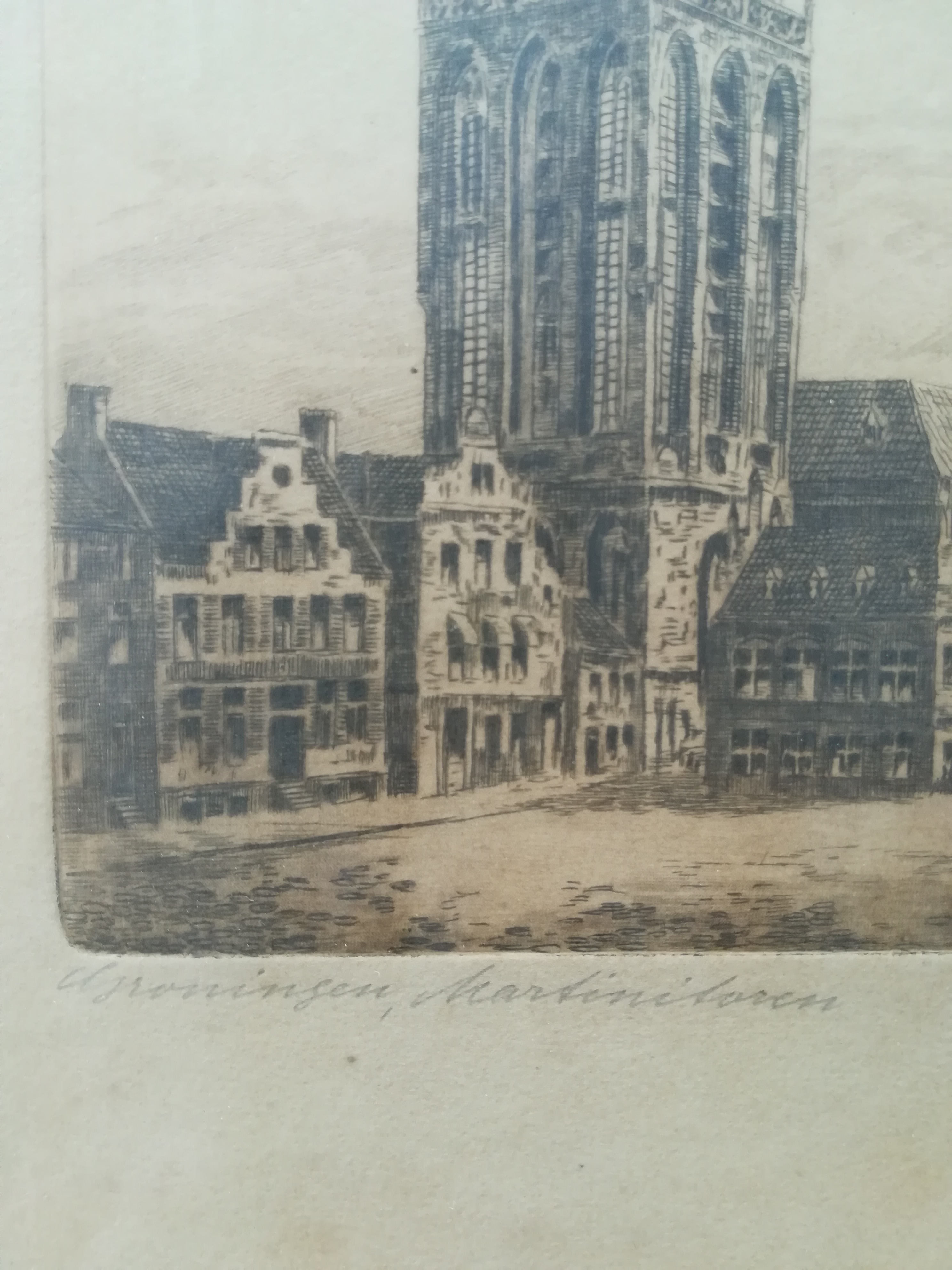 Niet of onleesbaar gesigneerd - Martinitoren Groningen  kopen? Bied vanaf 1!