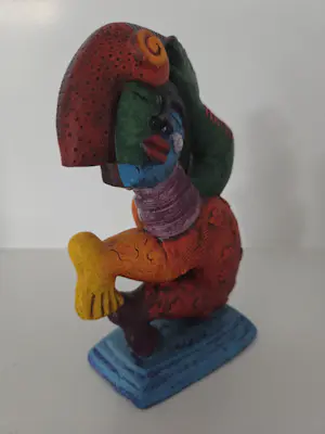 Clemens Briels - Beeld Leaf from umbrella tree in head kopen? Bied vanaf 65!