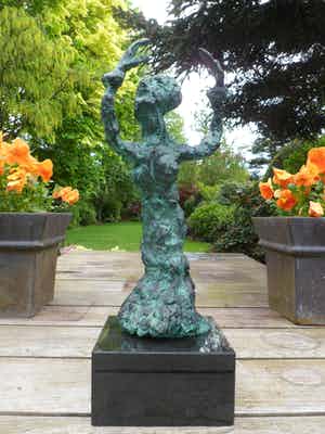 Jan Sierhuis - Jubileum uitgave!!!Taxatiewaarde € 2.500,- uniek groen patina. verkocht voor € 899!