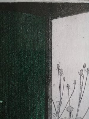 Joost Minnigh - Atelierdeur - 1983 - Kleurenets - eigen druk 13/25 kopen? Bied vanaf 35!