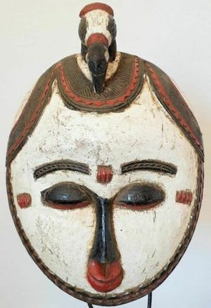 Luba - 191002 - Tribal used African mask from the Luba - Congo. kopen? Bied vanaf 65!