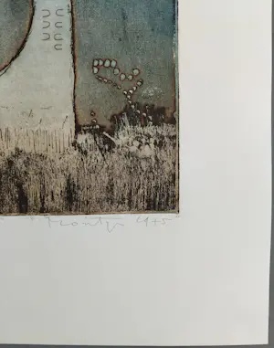 Jan Montyn - Second jour - Illusion - gesigneerde ets kopen? Bied vanaf 115!