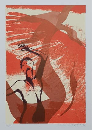 Niet of onleesbaar gesigneerd - Litho z.t., 1994, incl. passepartout kopen? Bied vanaf 1!