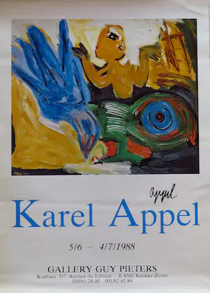 Karel Appel - Gallery Affiche Karel Appel - Gesigneerd kopen? Bied vanaf 85!
