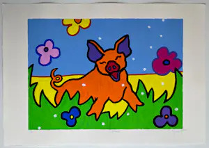 Shunyam - handgesigneerde zeefdruk | 'Arthur' | 1993 kopen? Bied vanaf 10!