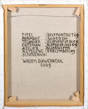Willem Ouwerkerk - Olieverf op doek, Zelfportret kopen? Bied vanaf 1!