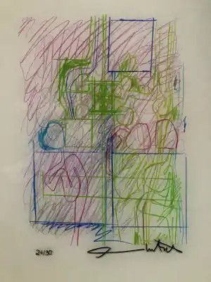 Hermann Nitsch - handsignierte Originalgraphik auf Plexiglas vendu pour 460€ !