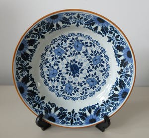 Potterie Oud Delft - Delftsblauw wandbord - "Gelukswens RSSZ" kopen? Bied vanaf 25!