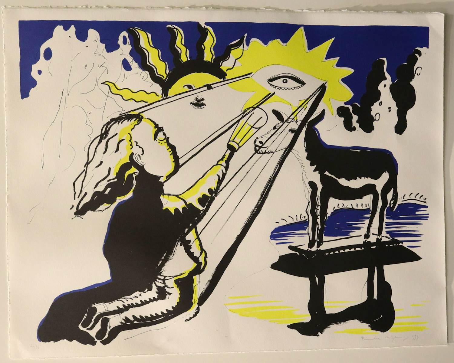 Rinke Nijburg - Kleurenlitho - Oplage 22/55 - Zeefdruk kopen? Bied vanaf 35!