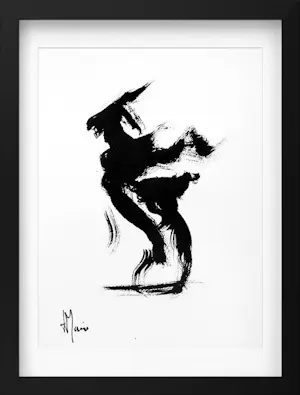 Jean-Jacques Marie - Encre abstraite sur papier encadrée kaufen? Bieten Sie von 90!