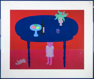 Jan Roëde - Litho op papier, Zonder titel - Ingelijst verkauft für € 150!