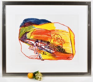 Pieter Defesche - geel en rood omlijnd kopen? Bied vanaf 100!