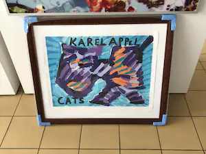 Karel Appel - Cats in lijst kopen? Bied vanaf 75!