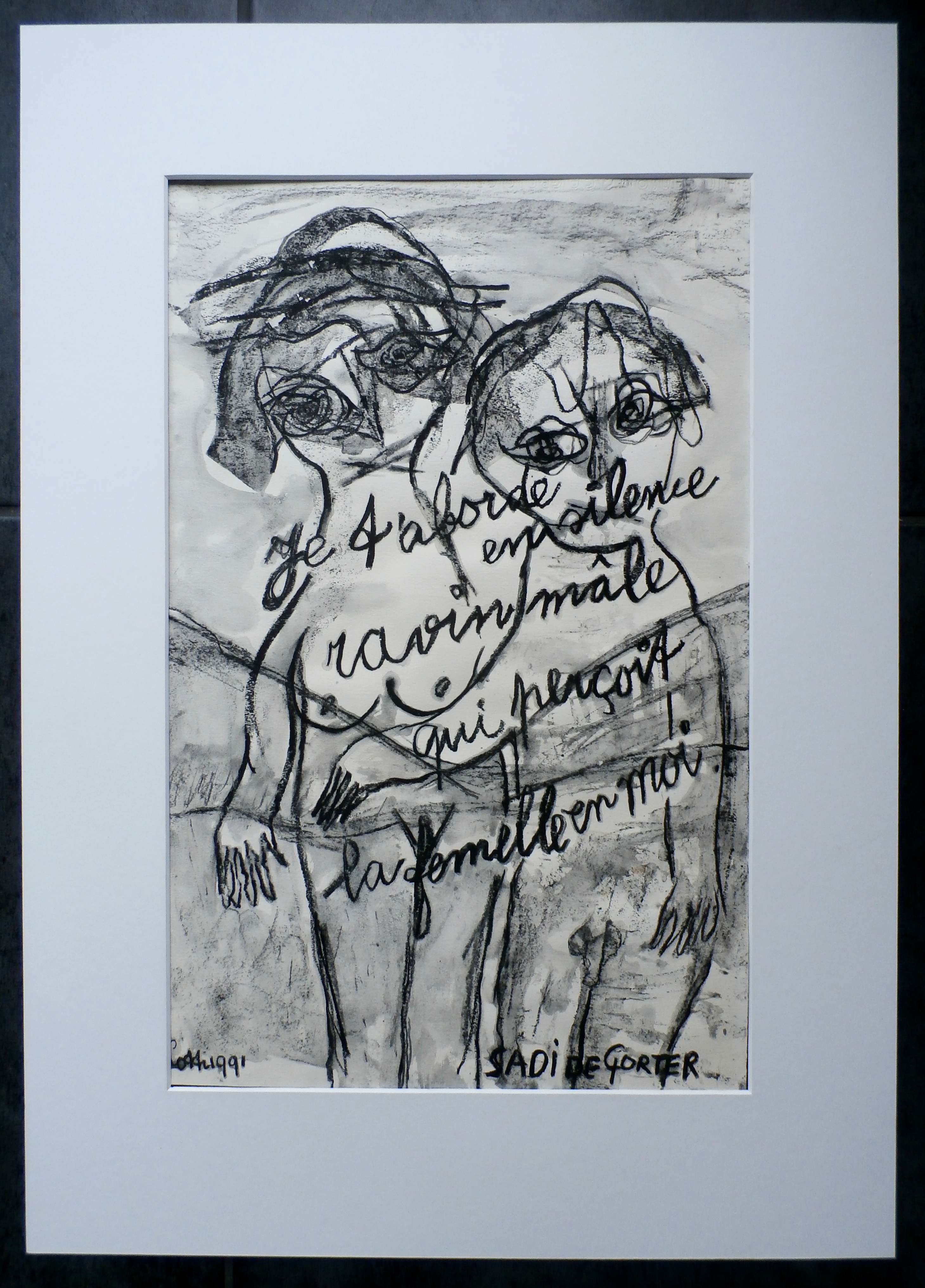 Lotti van der Gaag - krijttekening: Sadi de Gorter 2 - 1991 kopen? Bied vanaf 149!