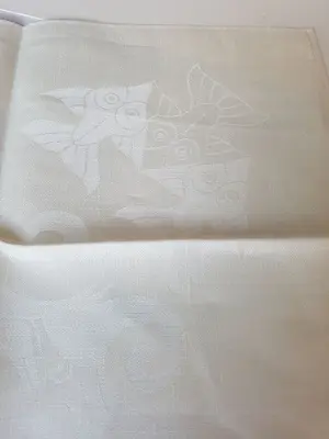 M.C. Escher - Tafellaken en 6x servetten - Vis en Zeepaard kopen? Bied vanaf 295!