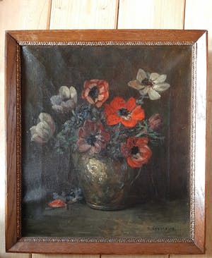 Buy Emanuel van der Ven - Bloemstilleven? Bid from 100!